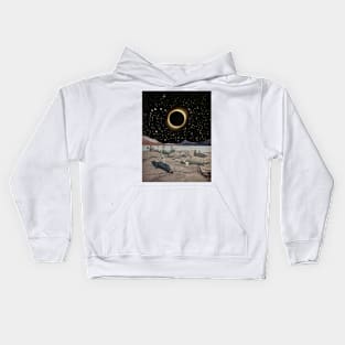 Solar Eclipse above Finland (1891) Kids Hoodie